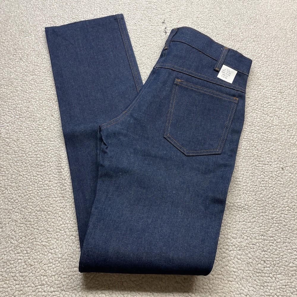 Rugged Western Dark Wash Men's Size 29x35 Denim Blue Cowboy Jeans Vintage 80s